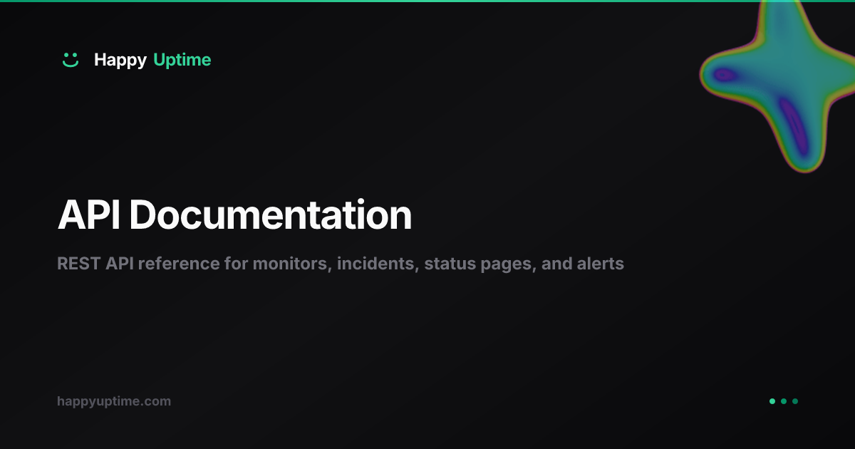 API Documentation - Happy Uptime
